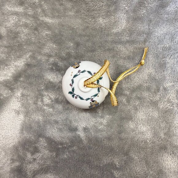 Vintage AK Kaiser christmas ornament porcelain ball w/ hand painted nutcracker - Picture 7 of 11